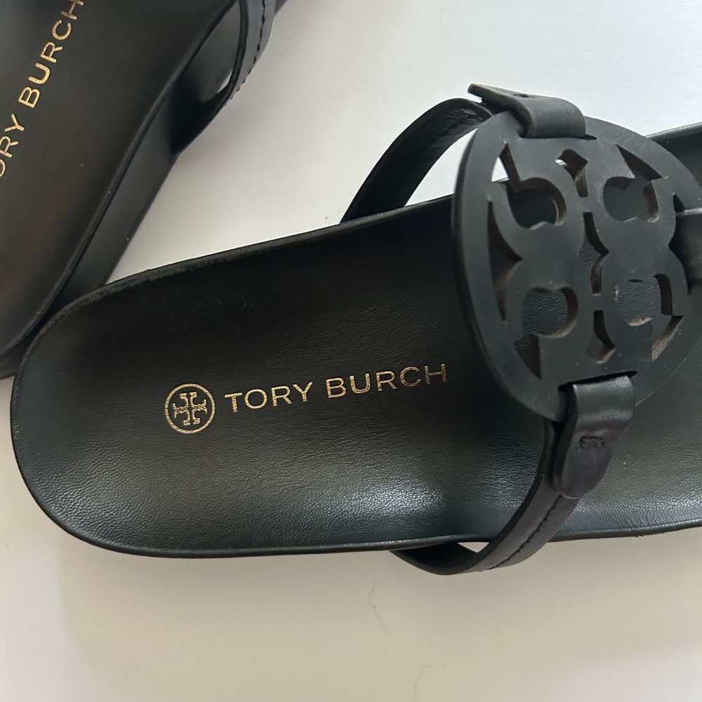 Tory Burch Black Slide Sandals